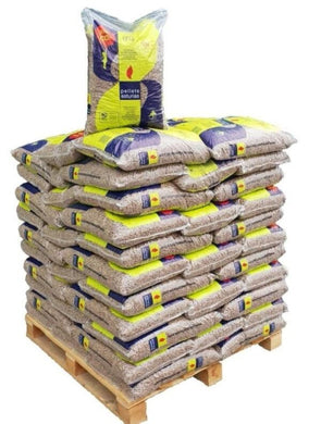 Palé de Pellets Certificados Asturias: 72 Sacos de 15 kg para Calefacción Eficiente