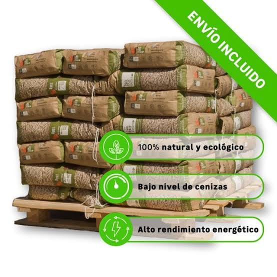 Naturpellet Palet 40 Sacos — Pellets Premium de Alta Eficiencia