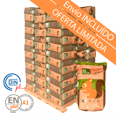 Naturpellet – Palet de 77 Sacos,el Confiable Aliado de Invierno